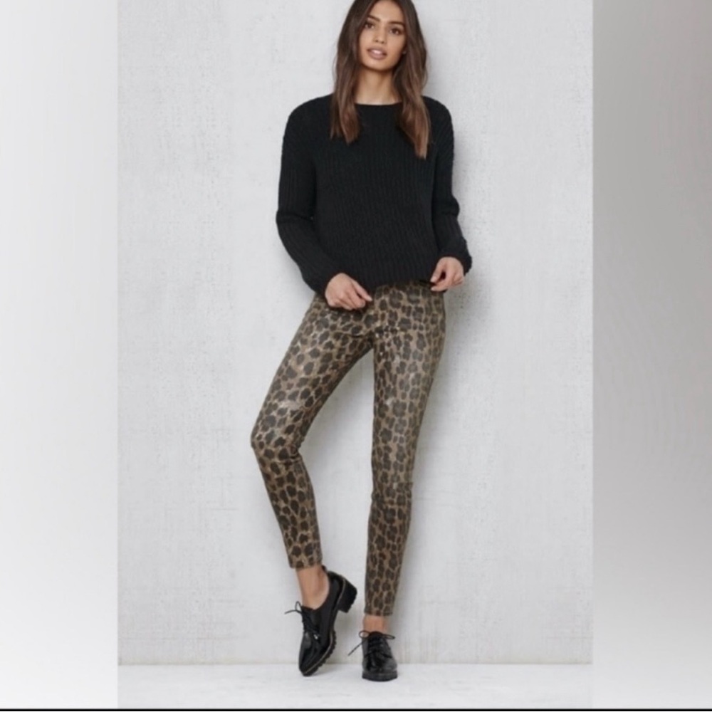 PacSun Leopard Print Pants in Brown and Black